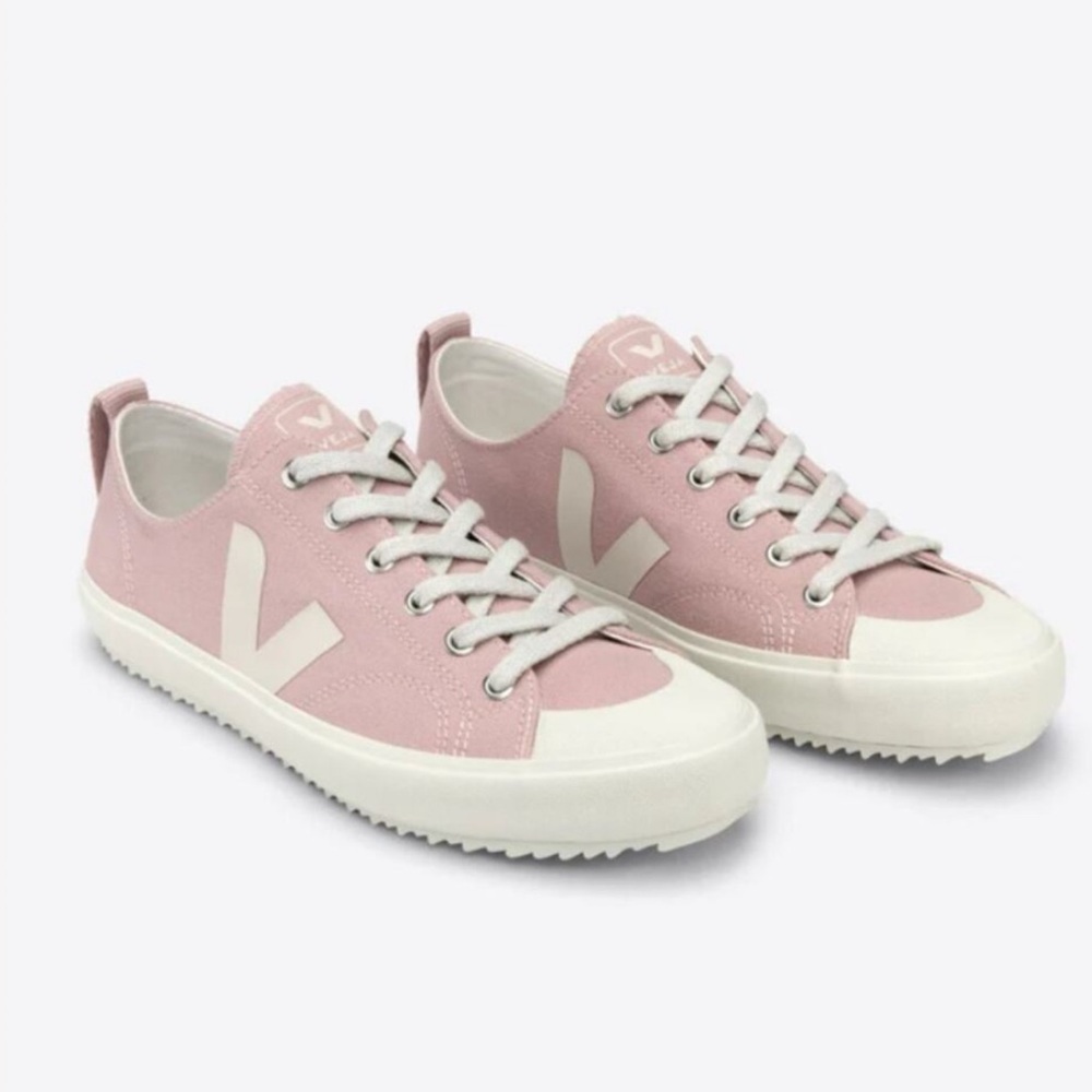 Veja Pink and White Campo Sneakers